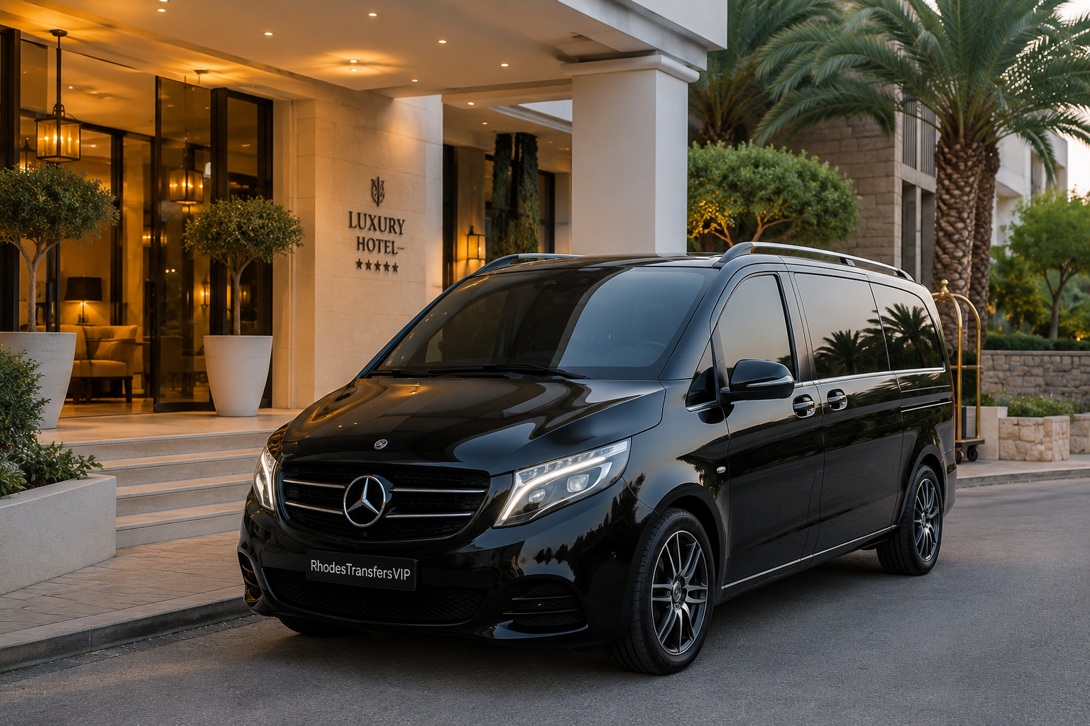 black-mercedes-van-rhodestransfersvip-out-of-hotel-in-rhodes